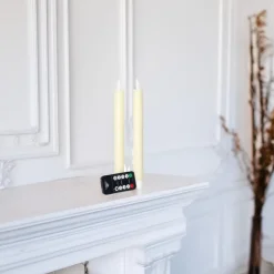 Anna's Collection LED dinerkaarsen - 2x - ivoor - 23 cm