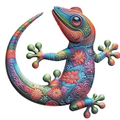 Anna's Collection Tuindecoratie Gecko hagedis - 30 cm - metaal Clearance