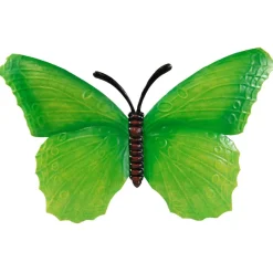 Anna's Collection Tuindecoratie - vlinder - groen - metaal - 40 cm New