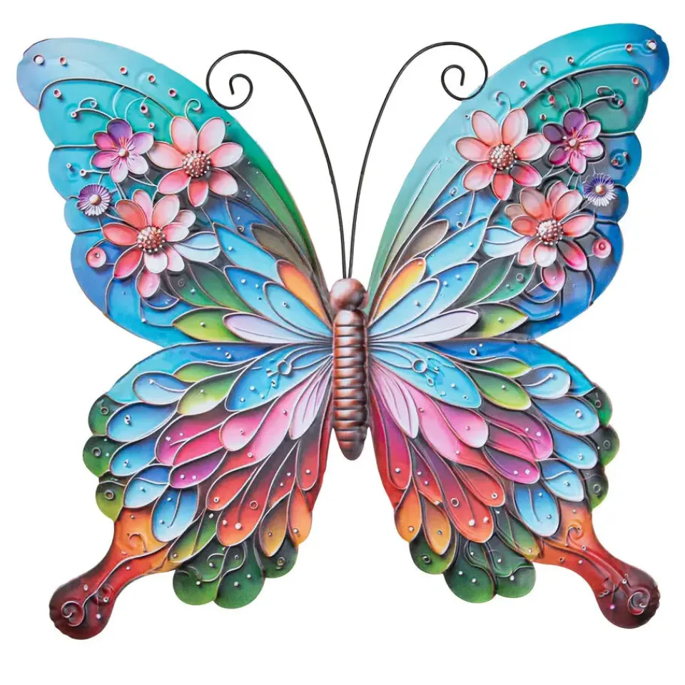 Anna's Collection Tuindecoratie vlinder - 29 x 32 cm - metaal Discount