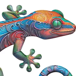 Anna's Collection Tuindecoratie Gecko hagedis - 41 cm - metaal