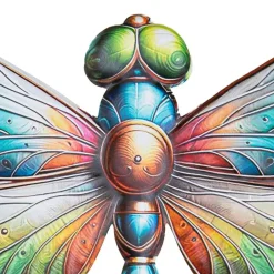 Anna's Collection Tuindecoratie libelle - 37 x 42 cm - metaal