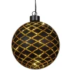 Anna's Collection Verlichte kerstbal - goud - D12 cm - 10 LED New