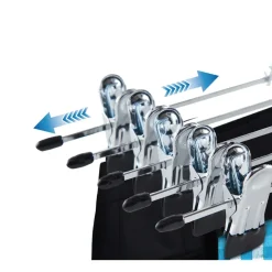 ACAZA Antislip kledinghangers - 40 cm lang - 20 stuks - zilvergrijs Best