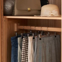 ACAZA Antislip kledinghangers - 40 cm lang - 20 stuks - zilvergrijs Best