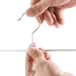 ACAZA Antislip kledinghangers - 40 cm lang - 20 stuks - zilvergrijs Best