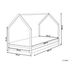 Beliani APPY - Kinderbed - Wit - 90 x 200 cm - Dennenhout Hot