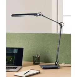Leen Bakker AQUILA - Bureaulamp LED - Grijs - Synthetisch materiaal Hot