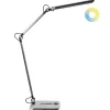 Leen Bakker AQUILA - Bureaulamp LED - Zilver - Synthetisch materiaal Discount