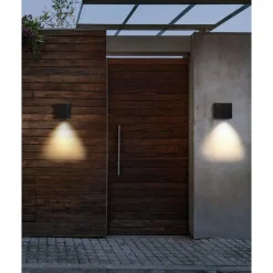 Beliani ARANSAS - Wandlamp set van 2 - Zwart - Aluminium Hot