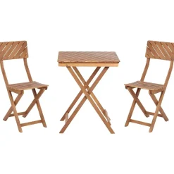 Beliani ARDORE - Balkonset - Donkerhout - Eucalyptus Best