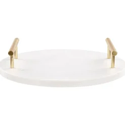 Beliani ARGOS - Decoratief dienblad - Wit - Marmer Outlet