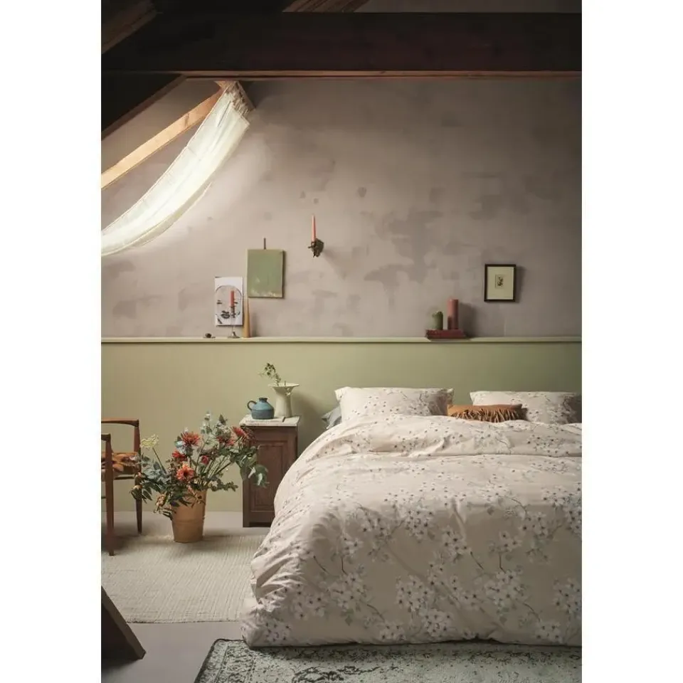 Ariadne at Home Blooming Flowers dekbedovertrek - 240x200/220 - Zand Hot