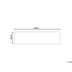 Beliani ARITAS - Loper tapijt - Zwart/Beige - 80 x 300 cm - Polyester Discount