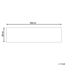 Beliani ARITAS - Loper tapijt - Zwart/Beige - 80 x 300 cm - Polyester Discount