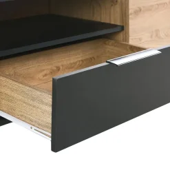 Beliani ARKLEY - TV-meubel - Zwart - Vezelplaat Discount