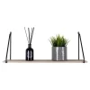 House Nordic Arnhem Shelf - plank met zwart frame en een naturel houten plank Sale