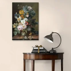 Art for the Home - Canvas - Stilleven met bloemen - 70x100 cm Online