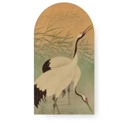 Art for the Home Canvas Boogvormig Kraanvogels in de Ochtend 100x54cm Hot