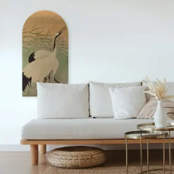 Art for the Home Canvas Boogvormig Kraanvogels in de Ochtend 100x54cm Hot