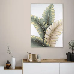 Art for the Home Handgeschilderd Canvas Lush Leaves 100x70cm Online