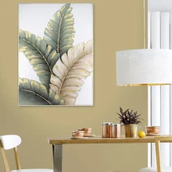 Art for the Home Handgeschilderd Canvas Lush Leaves 100x70cm Online