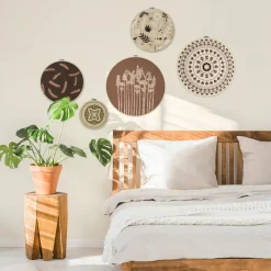 Art for the Home Ibiza Vibes Cirkels met borduursels 40x40cm Clearance