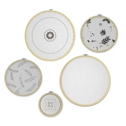 Art for the Home Ibiza Vibes Cirkels met borduursels 40x40cm Clearance