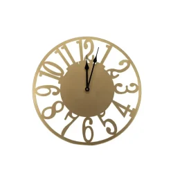 Art for the Home Klok Luxe gouden ronde Hangende Klok 40cm Hot