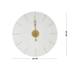 Art for the Home Klok Luxe wit en goud Hangende Klok Origami 60cm Outlet