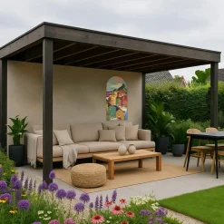 Art for the Home Art voor de Home Canvas Boogvormig Kleuren aan de Italiaanse Kust Best