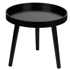 Arti Casa Bijzettafel - plantverhoger - zwart - hout - 40 x 36 cm