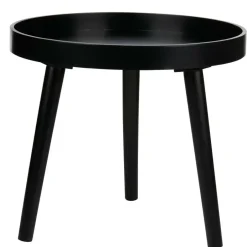 Arti Casa Bijzettafel - plantverhoger - zwart - hout - 40 x 36 cm