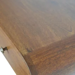 Artisan Furniture Solid hout Drijvende Kastanje Londen Sidetable Sale