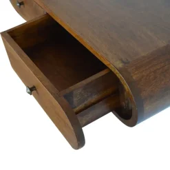 Artisan Furniture Solid hout Drijvende Kastanje Londen Sidetable Sale