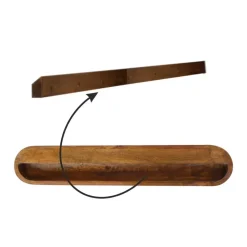 Artisan Furniture Solid hout Drijvende Kastanje Londen Sidetable Sale