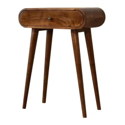 Artisan Furniture Solid hout Ronde Kastanje Sidetable New