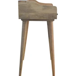 Artisan Furniture Solid hout Bureau met Rugleuning en Schelpvorm Sale