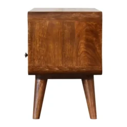 Artisan Furniture Solid hout Kastanje Gebogen TV meubel Sale