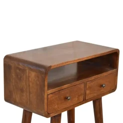 Artisan Furniture Solid hout Kastanje Sidetable Tafel Outlet