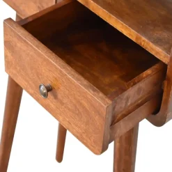 Artisan Furniture Solid hout Kastanje Sidetable Tafel Outlet