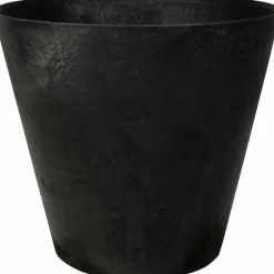 Ter Steege Artstone Bloempot Claire - zwart - 43x39 cm - met drainagesysteem Sale