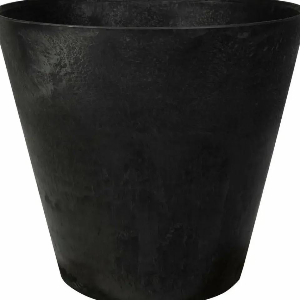 Ter Steege Artstone Bloempot Claire - zwart - 43x39 cm - met drainagesysteem Sale