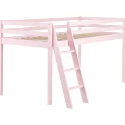 Beliani ASCOUX - Kinderbed - Roze - 90 x 200 cm - Dennenhout Hot