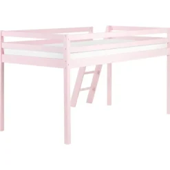 Beliani ASCOUX - Kinderbed - Roze - 90 x 200 cm - Dennenhout Hot