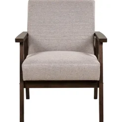 Beliani ASNES - Fauteuil - Taupe - Polyester Sale