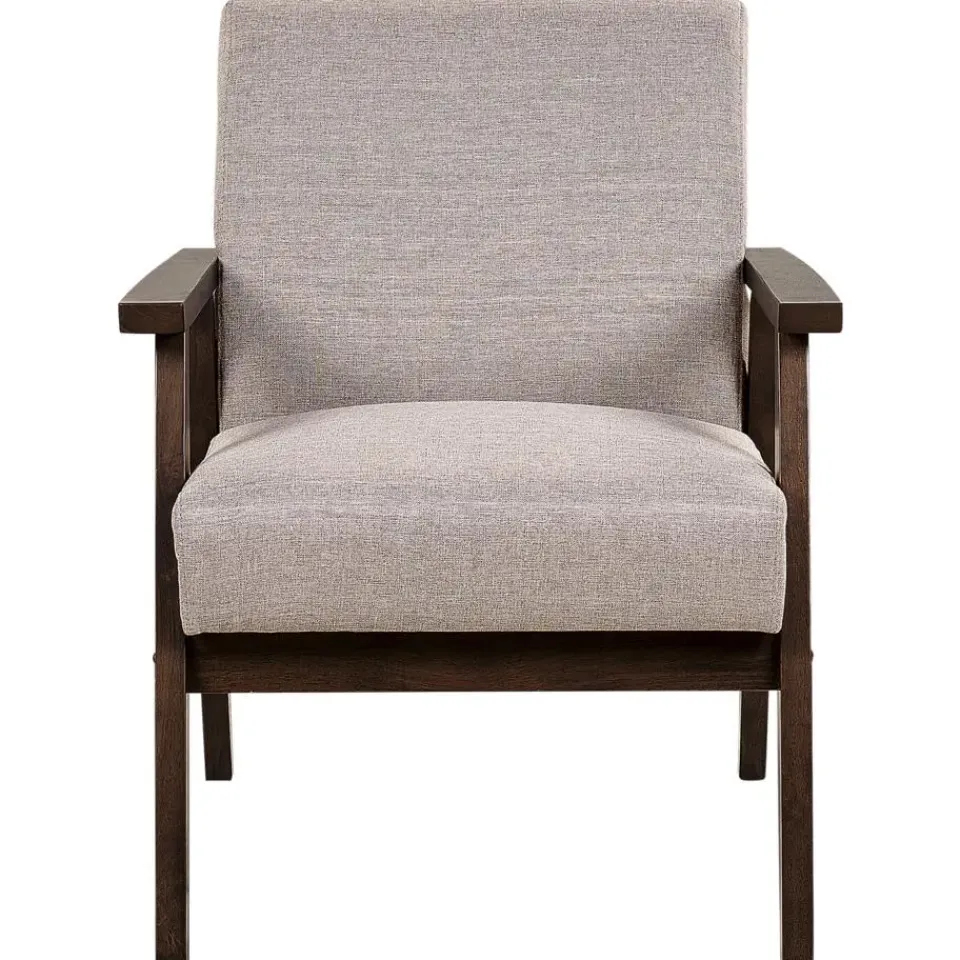 Beliani ASNES - Fauteuil - Taupe - Polyester Sale
