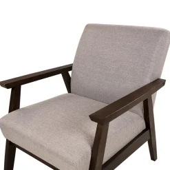Beliani ASNES - Fauteuil - Taupe - Polyester Sale