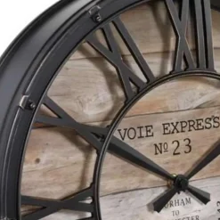 Atmosphera - Industriële Wandklok - Vintage - Bruin Outlet