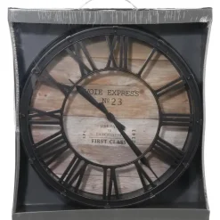 Atmosphera - Industriële Wandklok - Vintage - Bruin Outlet